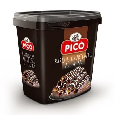 Vafliniai vamzdeliai glaistyti kakava 175 g.